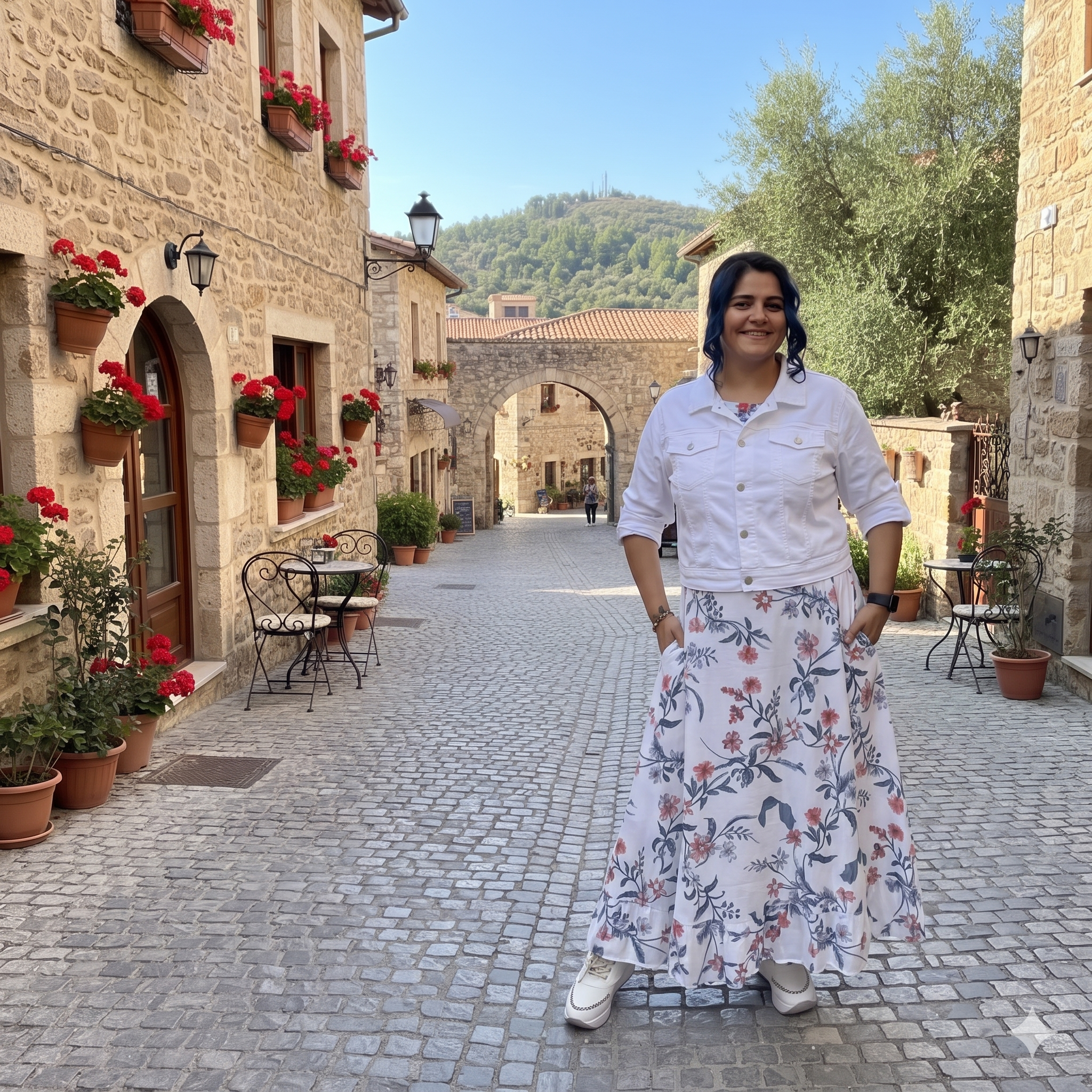 Akdeniz Rüzgarı Ham Keten İkili Set - Beyaz