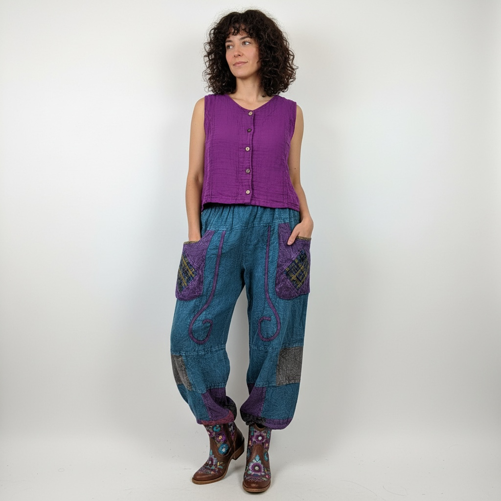 Otantik Esinti Kombin - Mor